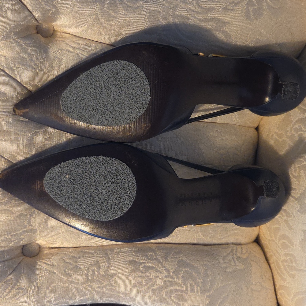 Ralph Lauren Elegant Navy Blue Leather Pumps SZ 8 - Worn Once - Picture 8 of 15